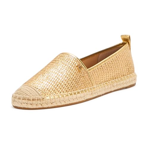 Lauren Ralph Lauren Women's Cameryn Iii Metallic Straw Espadrille