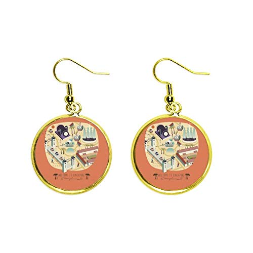 Pendientes Singapur dorados para lucir en cenas elegantes y eventos formales de noche