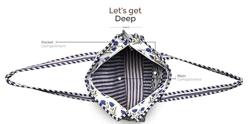 Handmade Cotton Quilted Tote Bag – Large Boho Reusable Grocery, Travel & Beach Shoulder Bags for Unisex4