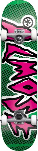 Skateboard complet Almost Shark Bite TT de taille 7,6" couleur vert et rose