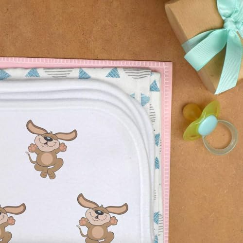 Azeeda 'Dancing Dog' Baby Burp/Wash Cloth (BC00031071)3