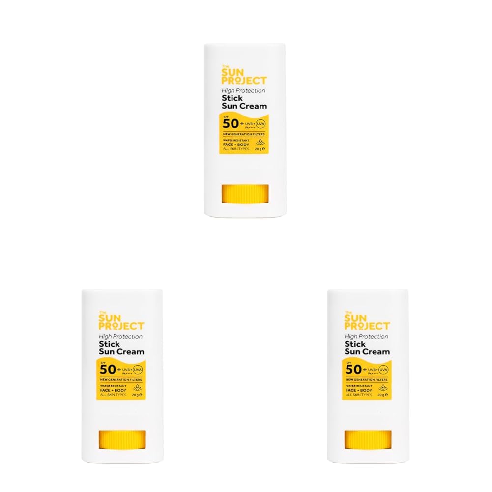 Görkito The Sun Project Yüksek Korumalı Yeni Nesil Filtreli Suya Dayanıklı Stick Güneş Kremi 50+ SPF 20 g (3 paketi)