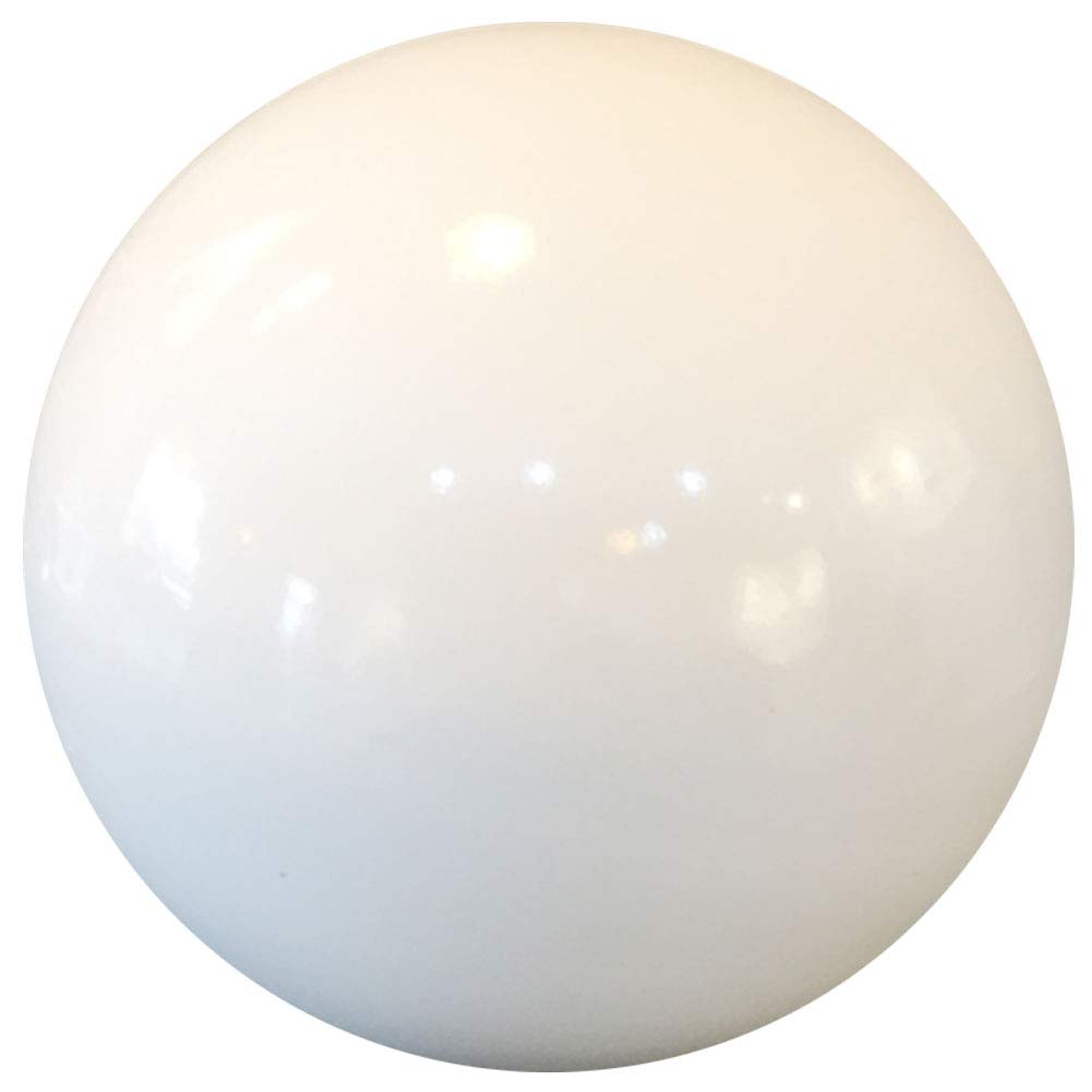 HomDSim 20cm/8inch Diameter Gazing Globe Mirror Ball,White Stainless Steel Polished Reflective Smooth Garden Sphere,Colorful and Shiny Addition to Any Garden or Home
