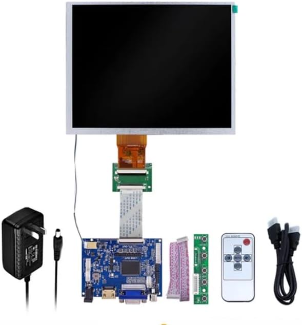 7''Inch 800×480 LCD Screen for CLAA070MA0ACW 4:3 HDMI VGA CVBS 12V Display Drive Board Set (Without Touchscreen)