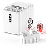 Eiswürfelmaschine, 6-8 Min Schnell Eiswürfel, 9 Stück pro Charge, 12 kg/Tag...