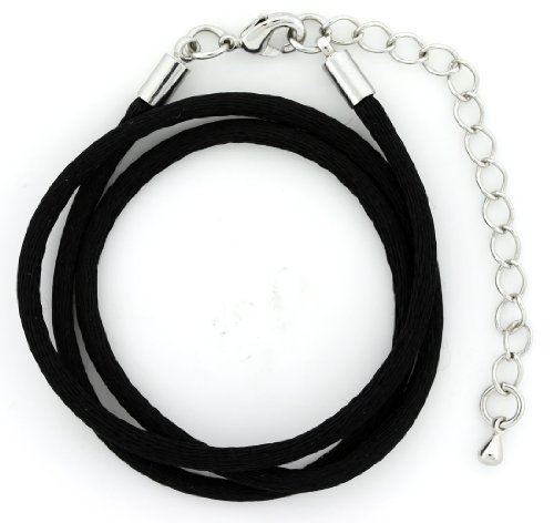 Mevoi 24 Inch Black Silk Cord with 2 in. Extender - 2MM