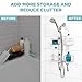 Zenna Home Caddy, Chrome Expandable Over-The-Shower