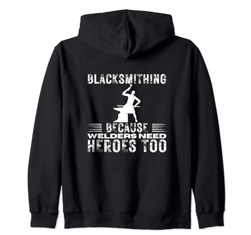 Blacksmithing Zip Hoodie for Welders