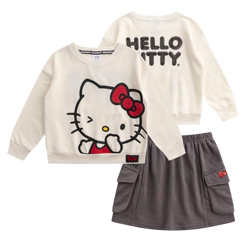 Ropa Hello Kitty conjunto sudadera falda rizo francés niña infantil