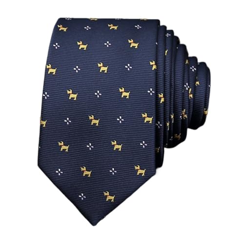 Corbata estrecha de poliéster para hombre 6 cm
