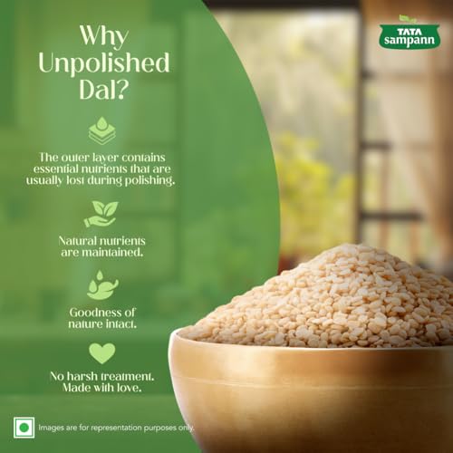 Image of Tata Sampann Unpolished Urad Dal (Split), 500gram (Pack of 3)