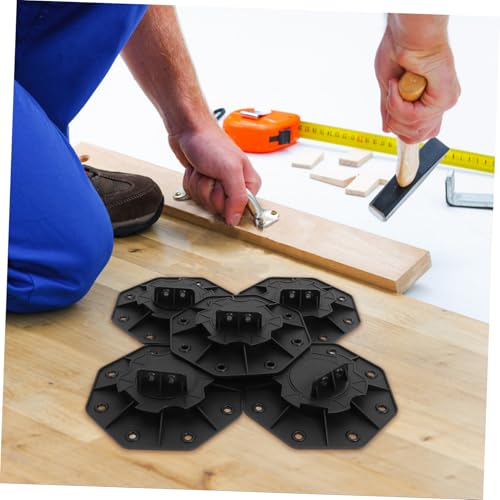 KONTONTY Deck Support Pedestals Deck Base Height Adjustable Waterproof Plastic Material