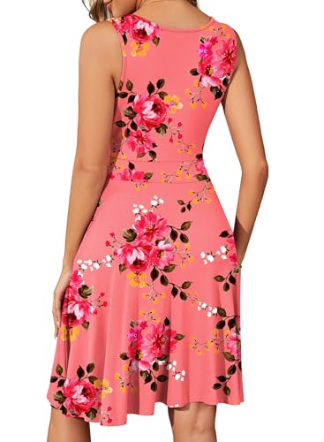 Image of WEACZZY Summer Dresses for Women,Sugar Pink,M