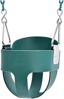 Swing High Back Full Bucket Toddler Swing Seat with Dipping Chain Swing Set Accessories Outdoor Playground Backyard Swings Playground Equipment for Tree Backyard and Indoor ( Color : Green )