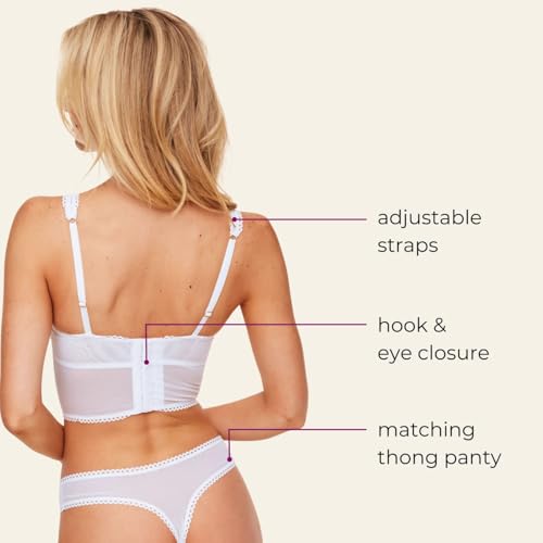 Adore Me Roxi Corset - 30A-38DD Underwire, Bustier Corset Lingerie, Lace Corset Tops For Women With Adjustable Straps4