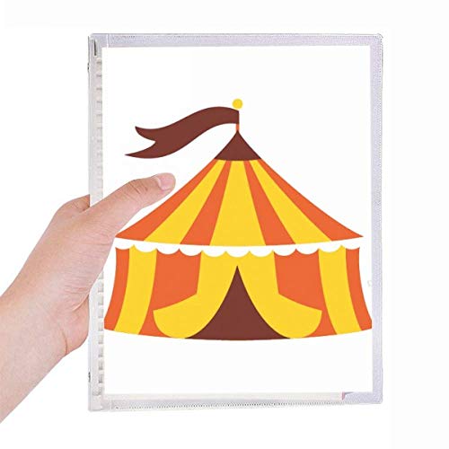 Carnet de notes en spirale rechargeable motif tente de parc d'attractions coloré