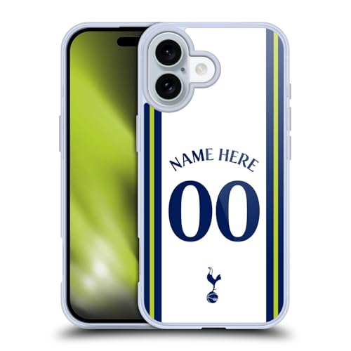 Coque Tottenham Hotspur iPhone 16 personnalisable avec protection militaire antichoc en gel silicone