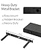 SHYFOY Black Glass Floating Shelves for Wall, 15 x 5.5 Inch Modern Black Wall Shelves for Bathroom, Living Room, Bedroom and Kitchen, Set of 3