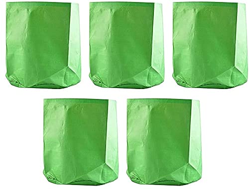 HDPE Terrace Gardening 240 GSM Grow Bag (15" X 15")(Diameter X Height) - ( Pack of 5 )