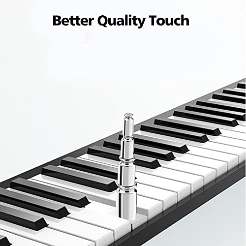 88 Touches à Main Roll Up Piano,Piano à Clavier Portable Rechargeable USB avec Pédale/Bluetooth, Claviers électroniques… - Les Beatles, Paul McCartney, John Lennon, RIngo Starr, George Harrison 88 Touches à Main Roll Up Piano,Piano à Clavier Portable Rechargeable USB avec Pédale/Bluetooth, Claviers électroniques… – Image 4