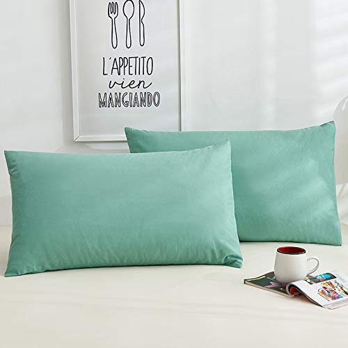 Federa in cotone Federa per cuscino in tinta unita 66 * 66 cm 50 * 75 cm Federa per cuscino per biancheria da letto multicolore opzionale-bai se, 50x80 cm 2 pezzi