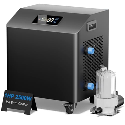 1HP Cold Plunge Water Chiller with Pump and Filter