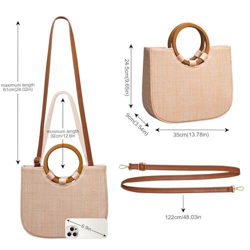 Bolso Larcenciel Hobo de Cuero Ante Marrón para Mujer miniatura 6