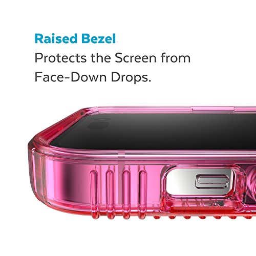 Speck Clear iPhone 14 Pro Case - Slim Drop Protection, Scratch Resistant & Anti Yellowing with No Slip Grip for iPhone 14 Pro 6.1 Inch - Dream Pink GemShell Grip Hard Case - image 7