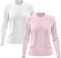Kit 2 Camisetas Feminina Manga Longa Proteção Solar UV 50