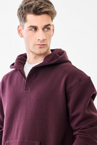 Image of SNITCH Men Casual Hoodie| Oversized Fit Hooded Neckline with Graphic Print & Long Sleeve| Soft Cotton-Polyester Blend for Daily Winter Wear & Streetwear