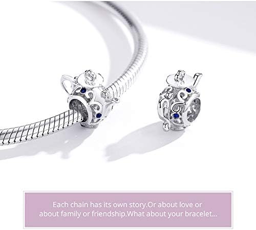 Teapot Cup Charm Original 925 Sterling Silver Bead for Bracelets Christmas Charm for Her Mom Wife - Image 5
