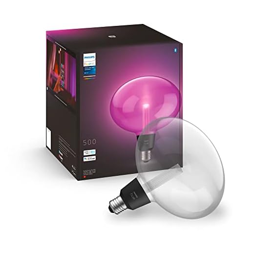 Philips Hue White & Color Ambiance Lightguide Ellipse 500lm, bis zu 16 Mio. Farben, dimmbar, steuerbar via App, kompatibel mit Amazon Alexa (Echo, Echo Dot)
