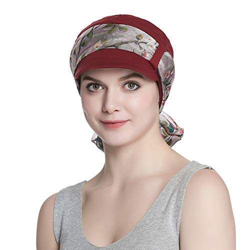 Alnorm Womens Newsboy Cabbie Beret Cap Soft Hats For Chemo Women #TOP2