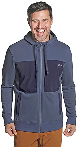 Outdoor Research Men's Cam Full Zip Hoody, Steel Blue, Large #TOP25