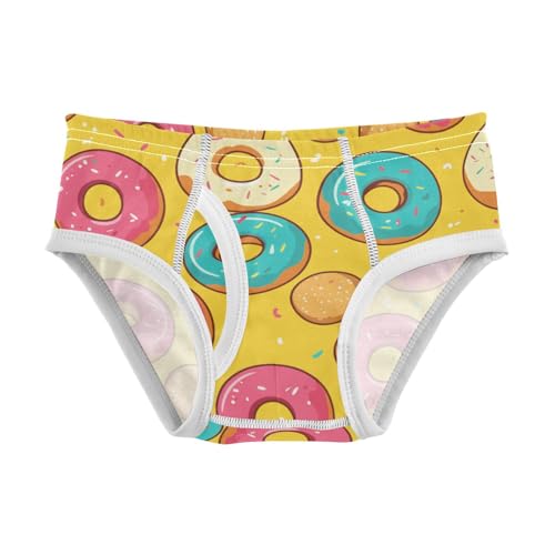 KLL Donuts Background Baby Boys Cotton Nighttime Underwear Cute Children Undies