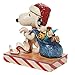 Enesco Jim Shore Peanuts Santa Snoopy with Christmas List and Toy Bag Figurine, 3.97 Inch, Multicolor