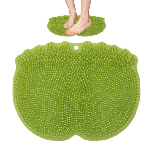 Alfombra de cepillo de ducha antideslizante, exfoliante corporal, de secado rápido, rascaespalda y pies, masajeador, para hombres, mujeres, mayores, cuarto de baño, apartamento de viaje, camping-Car