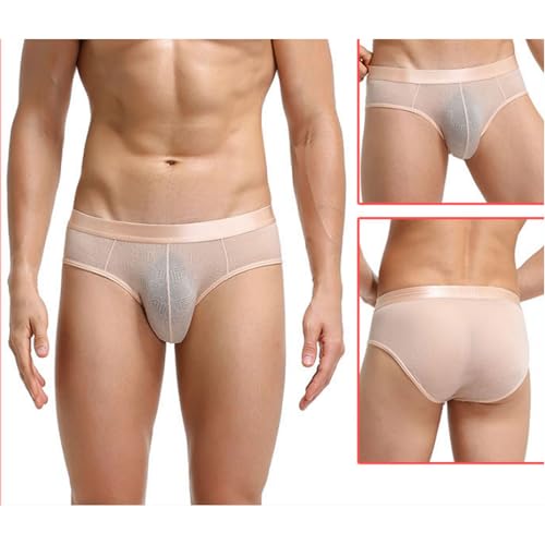 Men's Sexy Underwear Thin Breathable Bikini Briefs Stretchy Underwear Swimwear4