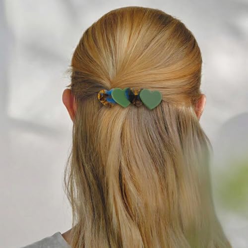 Mistofu Pinzas para el Cabello en Forma de Corazón para Mujer, Accesorios de Pelo con Forma de Amor para Cabello Grueso y Fino, Divertidos y Prácticos miniatura 3