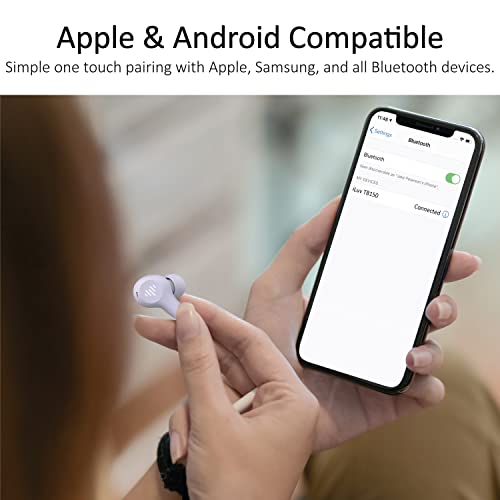 Iluv Mypods Small Ear Wireless Earbuds, Bluetooth 5.3, Microphone, 21 Hour Playtime, Ipx6 Waterproof Protection, Compatible With Apple & Android, Includes Charging Case & 4 Ear Tips, Tb150 Purple #TOP3