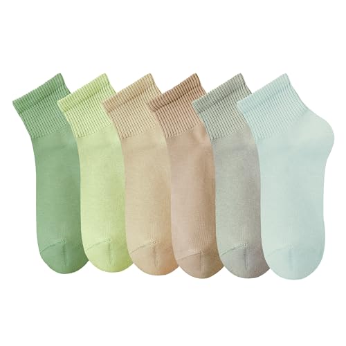 Image of MAGIARTE Womens Mini Crew Ankle Socks Athletic Casual Cotton Socks for Women