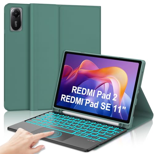 Funda teclado Redmi Pad SE elimina la molestia de escribir en pantalla con trackpad español
