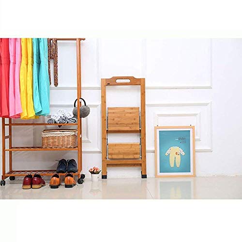 Chaise échelle multifonctionnelle double marche et tabouret pliant maison - 5