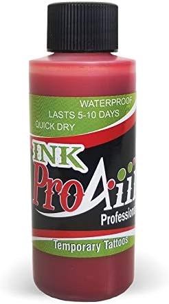 Body Paint - ProAiir Temporary Tattoo Ink - 4.2 oz (120ml) Blood Red