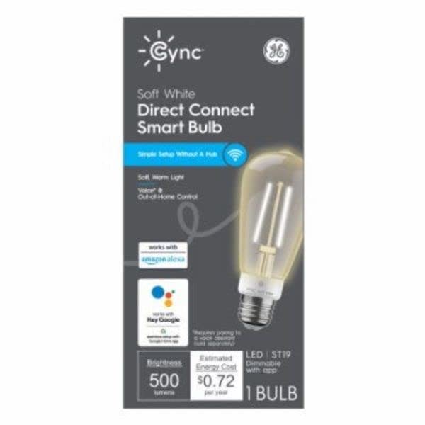 2Pack GE Lighting 93130184 GE 6W ST19 Smart Bulb - Quantity 2