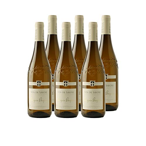 Vin de Savoie Chignin Bergeron Blanc 2019 - Philippe et Sylvain Ravier - Vin AOC Blanc de Savoie - Bugey - Lot de 6x75cl…