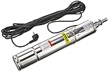 BuoQu A 500 W Deep Well Pump 50 Hz Water Pump Well Pump 2100 L/H Deep Well Pump Submersible Pump with 14 m Cable