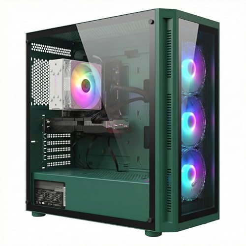 STGsivir PC Gamer Fixe,Ordinateur Gaming,GeForce RTX 3050 6GB GDDR6,Core i7 up to 3.9Ghz,16Go,1To SSD,WiFi 6,BT5.0,Ventilateur RGB x3,Windows11 Pro
