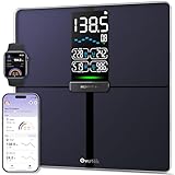 Ovutek Professional Smart Scale for Body Weight, BMI, Body Fat, Muscle Mass, Highly Accurate Body Composition Weighing Machine, Bathroom Digital Scale Large Display Sync with Fitness App, 450lb