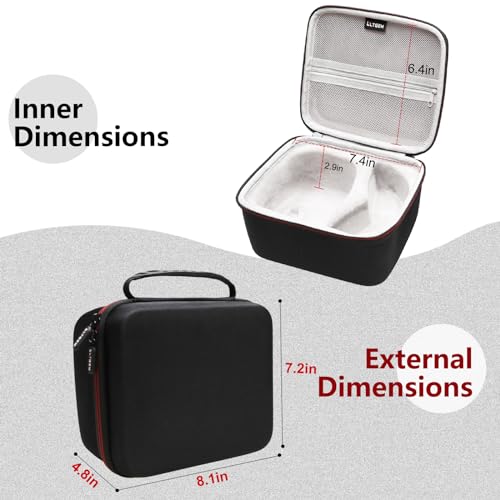 LTGEM Case Compatible with Peltor Sport Tactical 100 Electronic Hearing Protector, Hard Shell Travel Carrying Storage Bag - Black+Gray(Case Only) by L LTGEM - Image 2